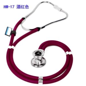 Dual-Head Cardiology Stethoscope (Burgundy)